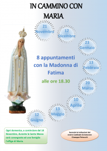 Locandina appuntamenti con Maria